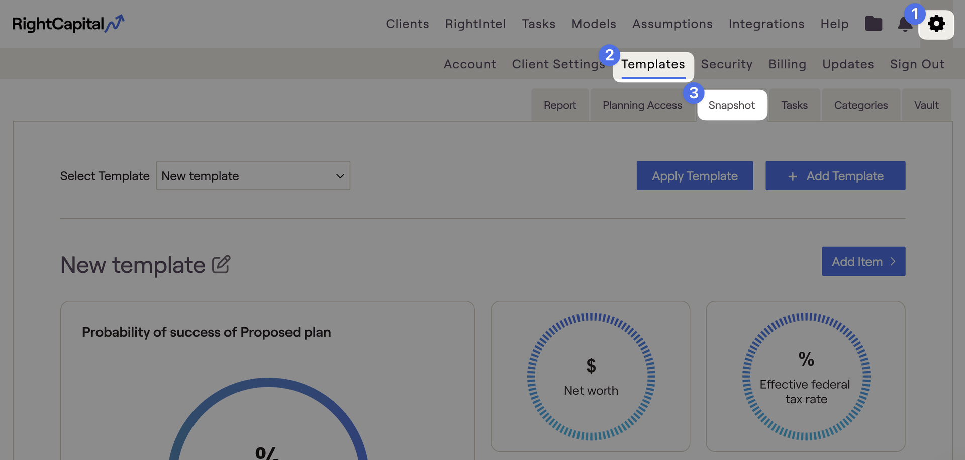 Snapshot Templates RightCapital Help Center