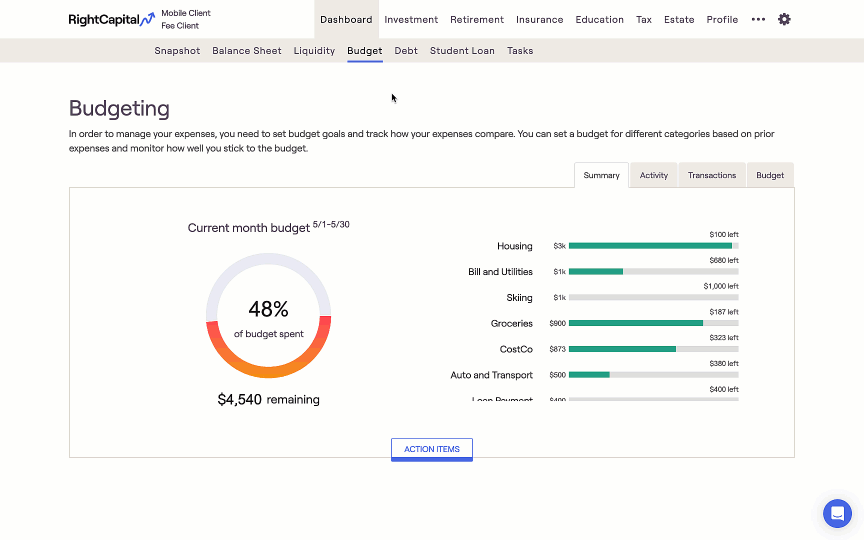 Budget Analysis RightCapital Help Center